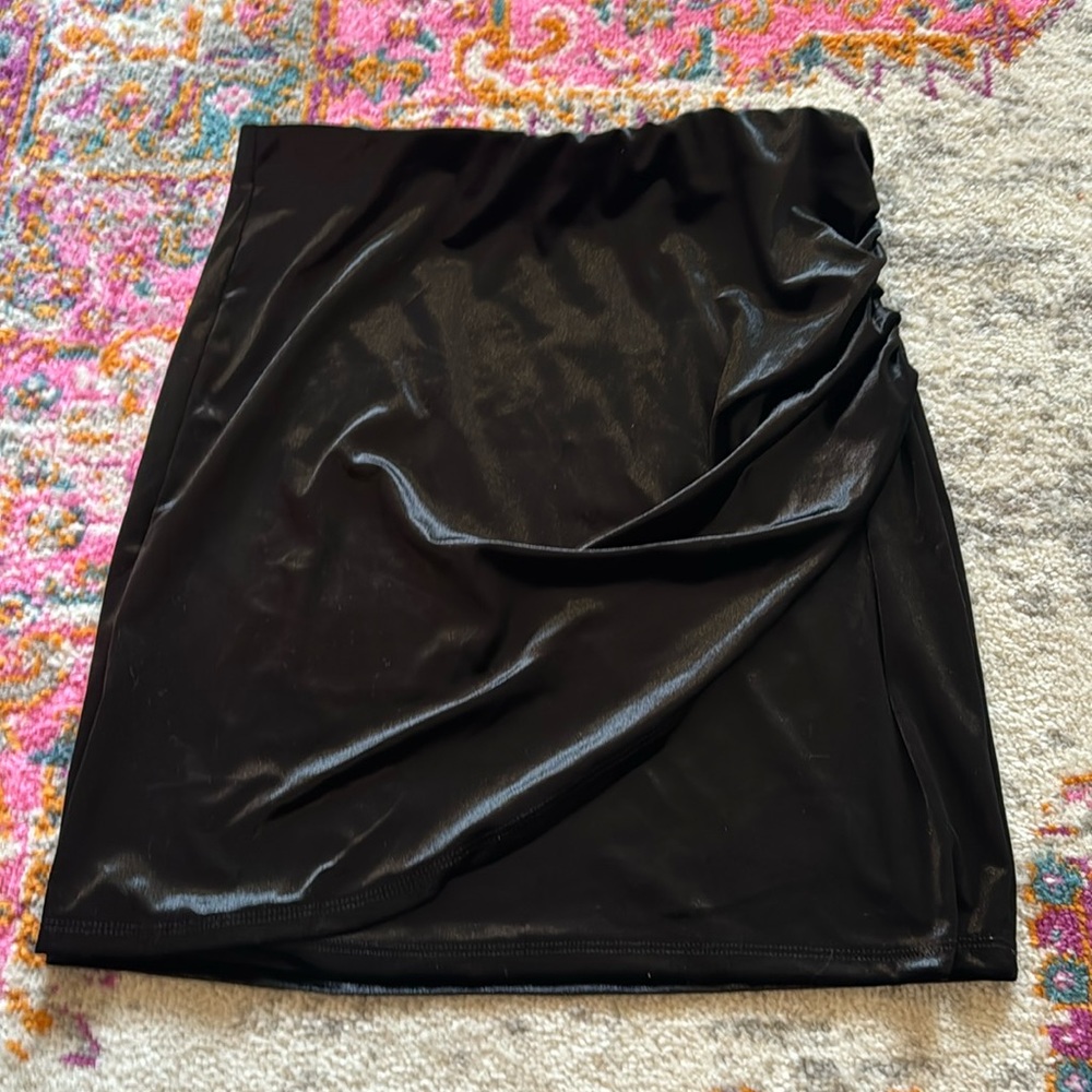 NWT Black Velvet Skirt